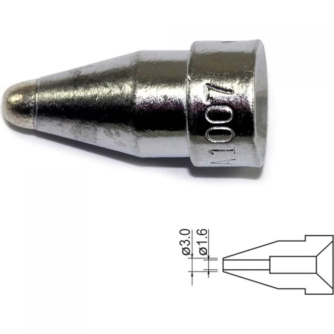 Наконечник HAKKO для HAKKO 474, 701, 702 A1007 Наконечник HAKKO для HAKKO 474, 701, 702 A1007