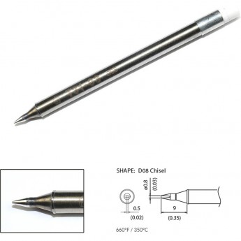 Наконечник HAKKO T31-03D08 для станций FX-100 (350℃)