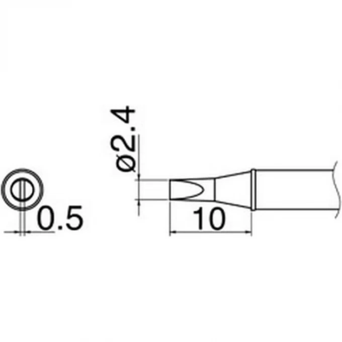 Наконечник HAKKO для станций FX-100 (350℃) T31-03D24 Наконечник HAKKO для станций FX-100 (350℃) T31-03D24
