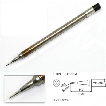 Наконечник HAKKO T31-02IL для станций FX-100 (400℃)