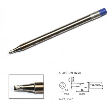 Наконечник HAKKO T31-01D24 для станций FX-100 (450℃)