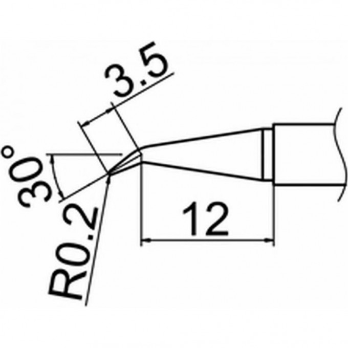 Наконечник HAKKO T12-J02 Наконечник HAKKO T12-J02