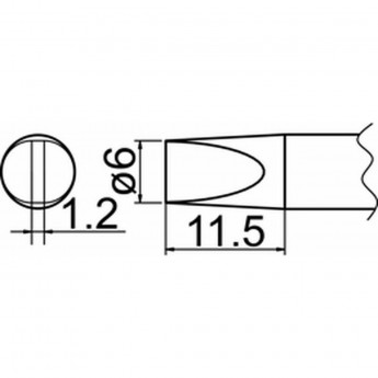 Наконечник HAKKO T20-D6