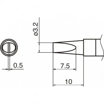 Сменный наконечник HAKKO T36-B2