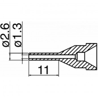 Сопло HAKKO N61-13 удлиненного типа (1,3 мм)
